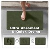 Thin Bath Mat, Bathroom Rugs Non Slip Washable, 24x36 Sage