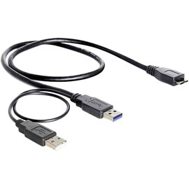 DeLOCK Kabel USB 3.0-A Stecker auf USB 3.0-micro B Stecker/USB 2.0-A Stecker