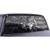 Black and White Wolf Flag Truck Rear Window Decal, American