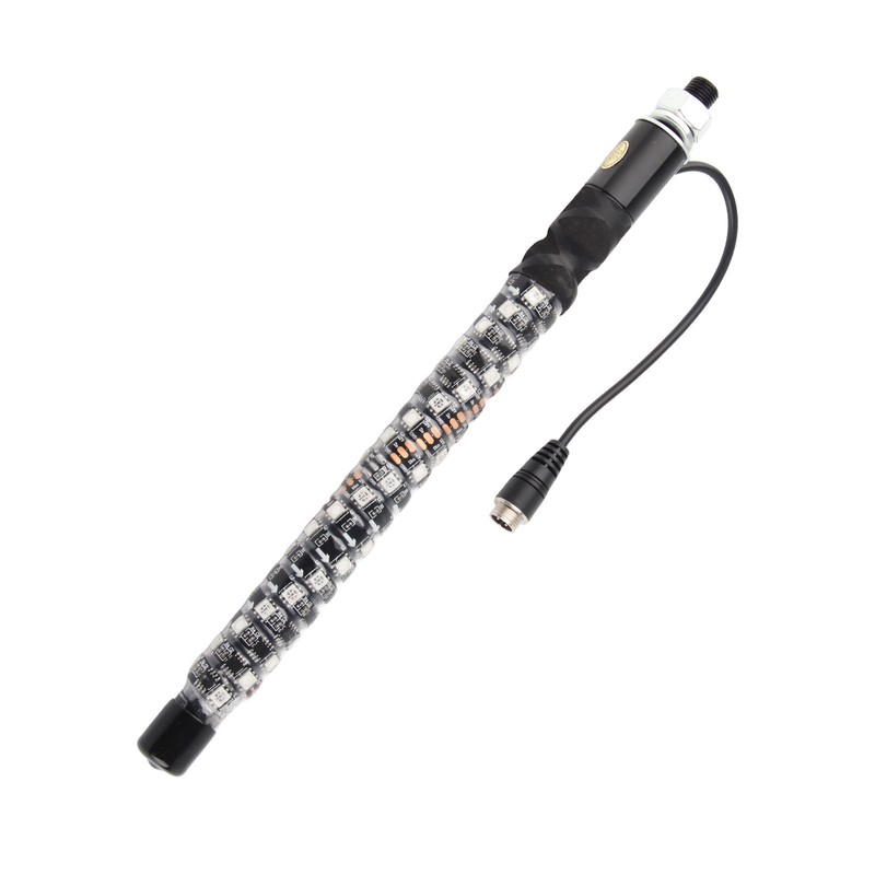 1ft LED Whip Lights 12‑24V 20 Colors IP67 Waterproof Overload