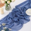 CHUQING Chiffon Table Runner Blue Table Runner Wedding Fabric Tulle