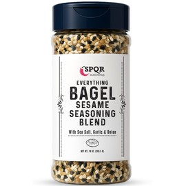 Everything Bagel Seasoning Blend Original XL 10 Ounce Jar. Delicious Blend of Sea Salt and Spices Dried Minced Garlic & Onion Flakes. Bagel Allspice.
