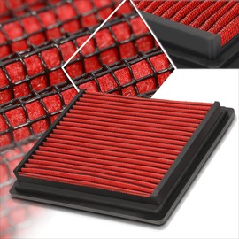 Red Reusable&Washable High Flow Drop-in Air Filter Compatible with Ford Ranger/Explorer Sport Trac/Mazda B2300-4000