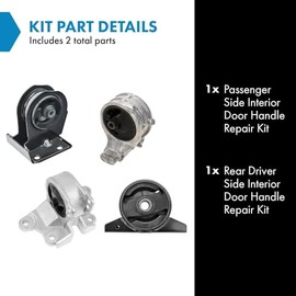 TRQ TRQ Engine Motor & Auto Transmission Mount Kit Set for Sebring Eclipse Galant 2.4L