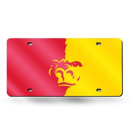 Rico Pittsburgh State Gorillas Yellow Red Mirror Look Acrylic License Plate Laser Tag