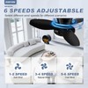 ZOEYON Small Ceiling Fan with Light - 26 Inch Flush