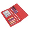 GintaXen Slim Leather ID/Credit Card Holder Long Wallet with RFID