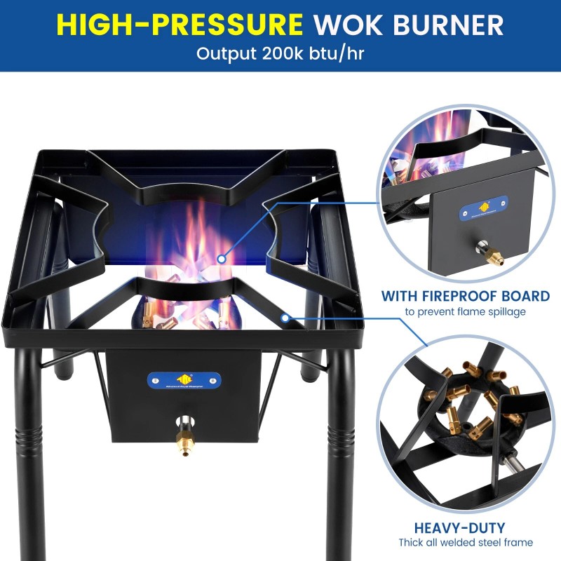 ARC Single Burner Propane Stove Gas Stove Wok Jet Burner