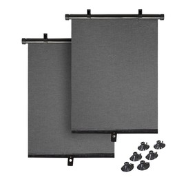 Car Sun Shade for Baby, Car Window Shade Automatic Roller Retractable Sunshades for Side Windows, Blocks 98% of Harmful UV Rays with Suction Cups, UV Protection for Baby & Pets Windshield Sun Shade