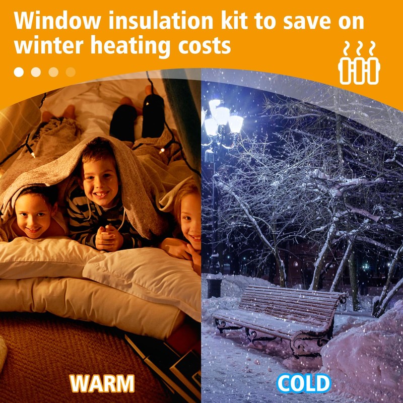 Apipi Thicken Window Insulation for Winter - Fits 5 Windows