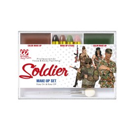 WIDMANN ? Set Makeup Soldier Unisex-child, vd-wdm02412, One Size