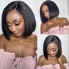 MOOTAFUL Bob Wig Human Hair 13x4 Lace Front Wig Human