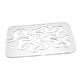 KONTONTY Quilting Template Acrylic Sewing Stencil Thick Patchwork Tool for DIY Sewing Crafts for Quilters Tailors Sewing Enthusiasts Transparent Design for Easy