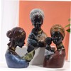 Artibetter Black Ornaments Black Figurines Desk Decor Resin Crafts Lady