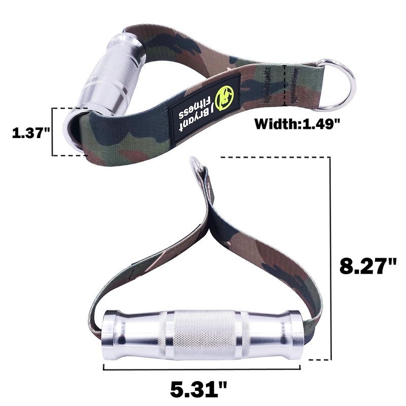 J Bryant Fitness Metal Gym Handles for Cable Machine Attachment