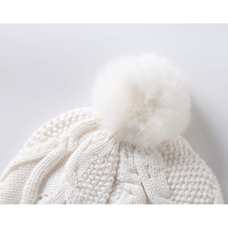 Connectyle - Gorro de lana para niños pequeños y niñas,
