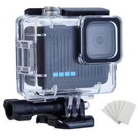 196FT/60M Waterproof Case for GoPro Hero 4K Diving Housing Underwater Photography Accessories Kit with Action Camera Protector Mount, Compatible with Surfing, Snorkeling, Scuba