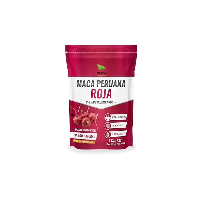NATSA Maca Peruana Roja 1 kg | 3 g toma