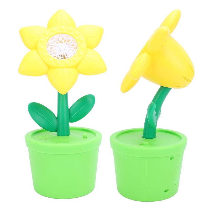 Bubble Machine with LED Light and Music Sunflower Electric Bubble