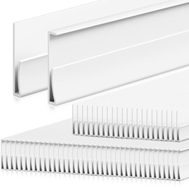 Landical 60 Pcs Ceiling Grid Cover Kit Include 38 Main Parts 22 Wall Parts 1 inch x 2 ft Grid and Seam Covers White Drop for Basement Bathroom Kitchen