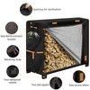 VniYors Firewood Rack Cover - 4FT Heavy Duty 600D Wood
