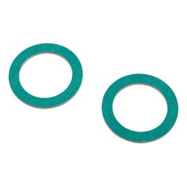 Sanitop-Wingenroth 253338 Gasket Set for Screw Connections and Union Nuts, 2-Piece Set, 27 x 38 x 2 mm, Gasket Assortment, Fibre Seal, Asbestos-Free