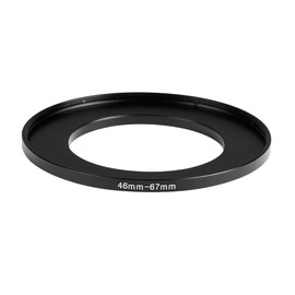 JOYTOLIN 46-67mm Metal Step-Up/Down Ring Adapter Compatible with Mirrorless Cameras DSLR Lens, UV CPL ND Filter Thread Converter, Black