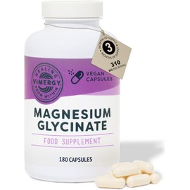 Vimergy Pure Magnesium Glycinate Supplement – High Strength Magnesium 310 mg – Supports Sleep, Energy & Reduces Fatigue – Stomach-Friendly Supplements not Malate or Citrate