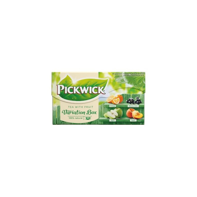 Pickwick Tea with Fruit Variation Box 20 Tea Bags -