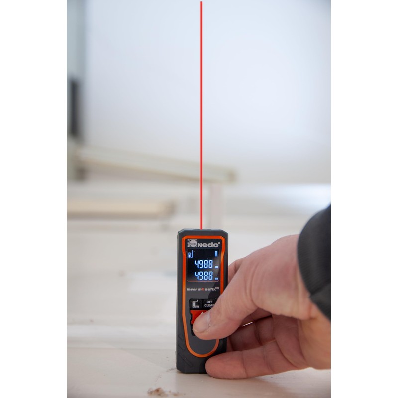 NEDO Laser mEssfix 40 – Kompakter Laser-Entfernungsmesser bis 40 m –