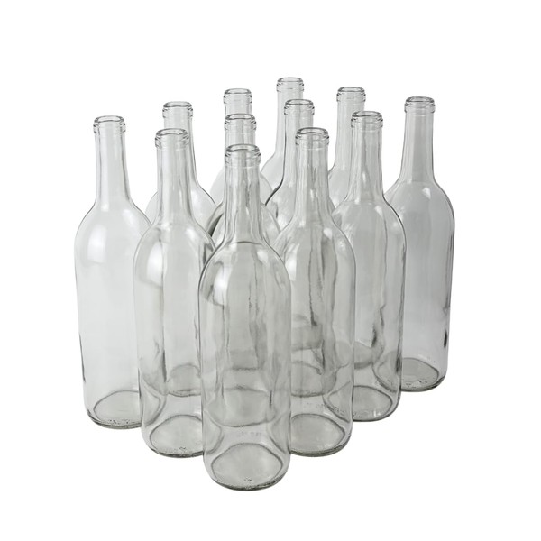 FastRack - W5 Wine Bottles, Bordeaux Liquor Bottles, Clear Wine