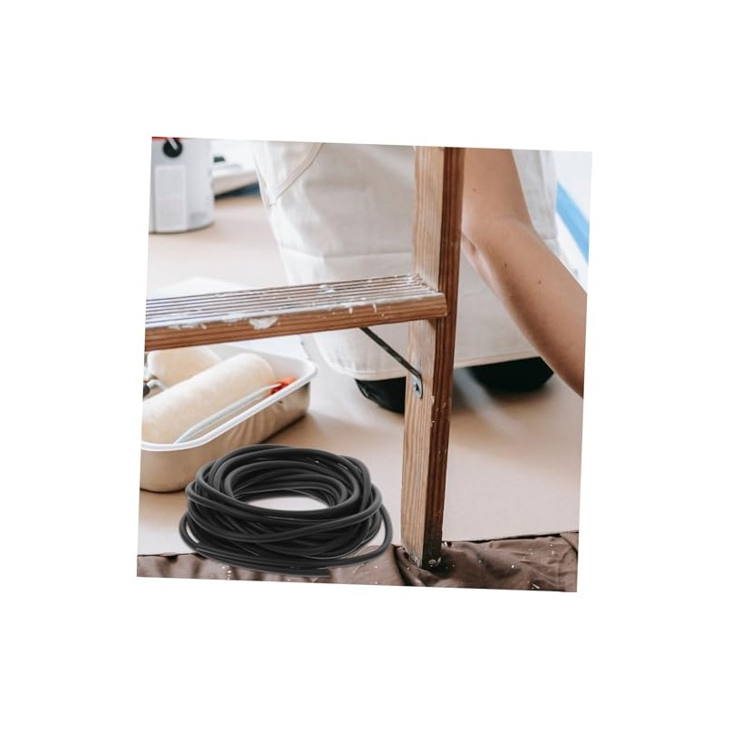 Epdm Tira de Sellado Redonda para Muebles Negra y Gabinetes