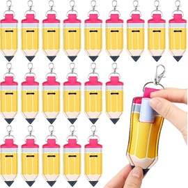 Abbylike - 20 soportes para lápiz labial, llavero para bálsamo labial, soporte para lápiz labial, organizador para lápiz labial, llavero a granel, bolsa portátil para lápiz labial con gancho para