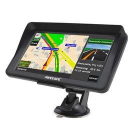 GPS Navigator for Car Truck 7 inch Touch Screen,2025 North America Maps Free Lifetime Updates,Turn-by-Turn Voice Guidance, Speed & Red Light Warning