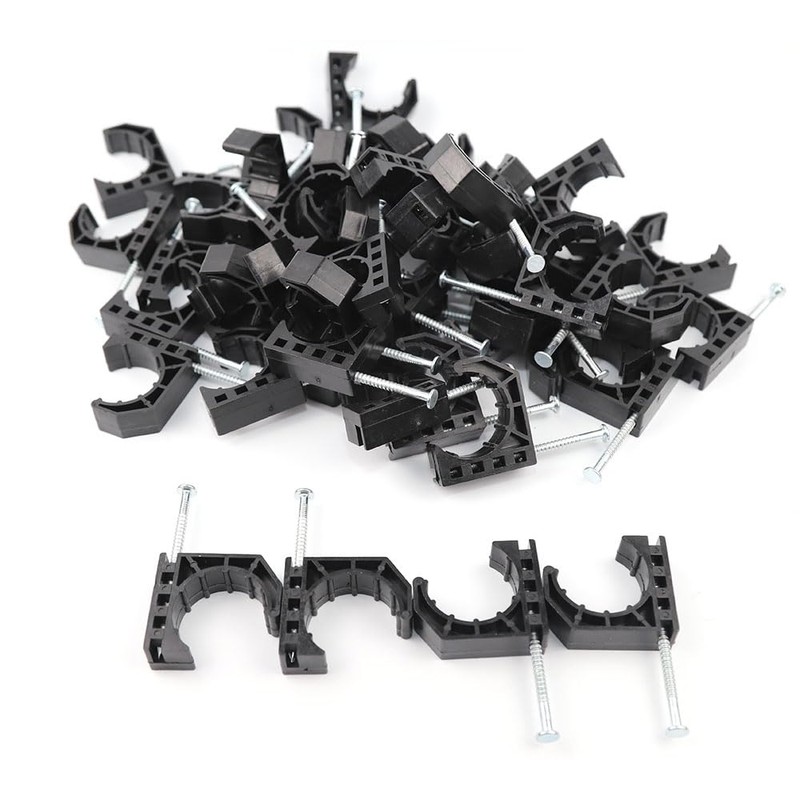(50 Pack) TMKOOL 1 inch Half J Clamp J-Hook with