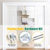Lashow 72 Inch Porcket Door Hardware Kits with Soft Close
