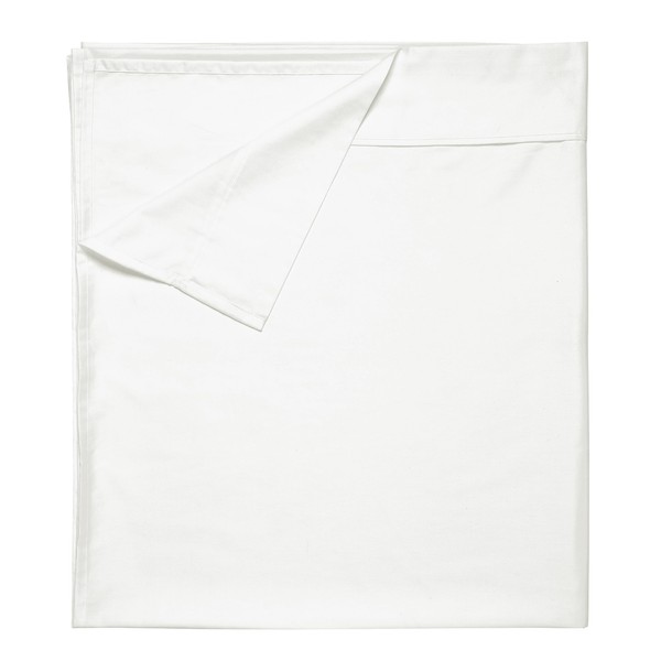 Twin Size Flat Sheet, Soft 100% Cotton Sheet, 400 Thread