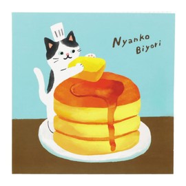 Sunstar Stationery S2835398 Nyanko Biyori Sticky Notes, Book Type, Western Food