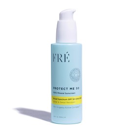 Mineral Face Sunscreen with Non-Nano Zinc Oxide SPF 50, PROTECT ME by FRE Skincare - Reef Safe, Water-Resistant, No White Cast, Facial Moisturizing Cream - Non-Comedogenic & Ophthalmologist Tested | FRÉ
