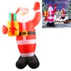 4.92ft Inflatable Outdoor Santa Decoration with Built in LEDs for
