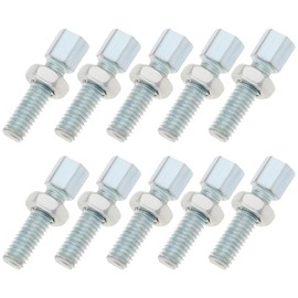 MIRKUZI Brake Levers 10pcs M6 Adjustment Screws for Bicycle Brake Cable Bicycle Brake Levers Lever Fixing Accessories (Silver)