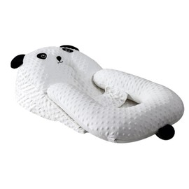 Infants Feeding Pillow, Infants Multifunctional Feeding Support Pillow 3 Piece Set, Infants Anti Breastfeeding Anti Choking Bed Medium Feeding Pillow, Travel Portable Removable Support Pillow, Cream