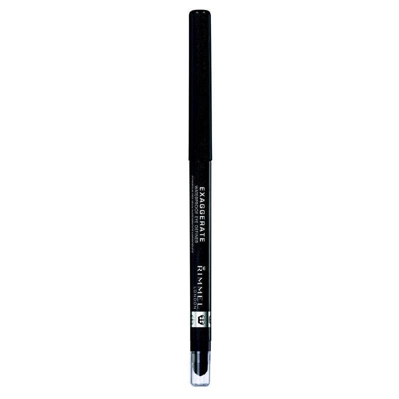 Rimmel London Exaggerate Waterproof Eye Definer Eyeliner, Highly Pigmented, Long-Wearing,