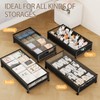 KITHELP Under Bed Storage with Wheels,2 Pack Under Bed Shoe