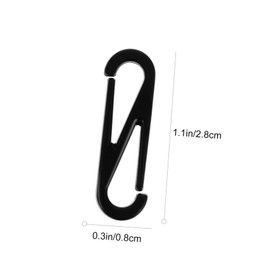 Operitacx Figure 8 Hook Buckle Lanyard Snap Clip Lobster Clasp for Gloves Towels DIY Hardware Accessories Lightweight Strong Pack of 100