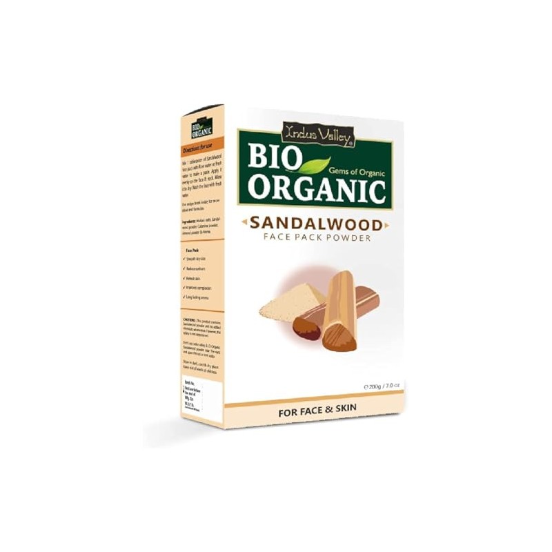 Indus Valley Bio Organic Aloe Vera Gel 175ml + Sandalwood