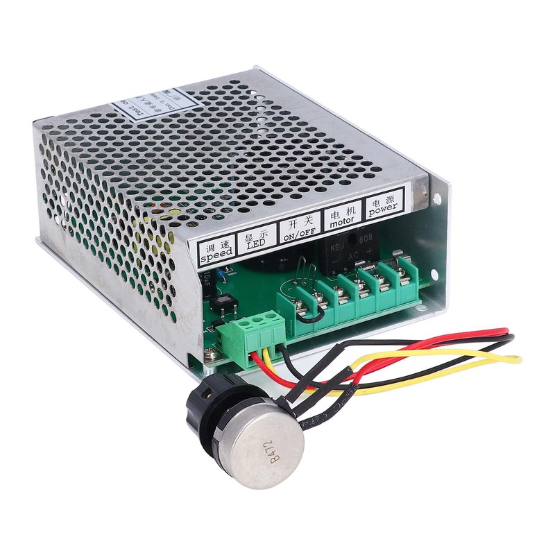 PWM DC Motor Speed Controller AC110‑220V Input DC0‑100V Output Aluminum