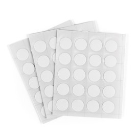 Furndiy 15mm 60 Pcs White Self-adhesive Screw Cover Caps - Screw Hiding - Screw Hole Cover Caps - Nail Cover - Screw Hole Stickers (60, White, 0.59inch/15mm)