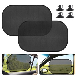 Romon Car Sun Shade with UV Protection, Car Window Sun Protection for Children, Car Sun Protection Side Window 50 x 30 cm, Pack of 2