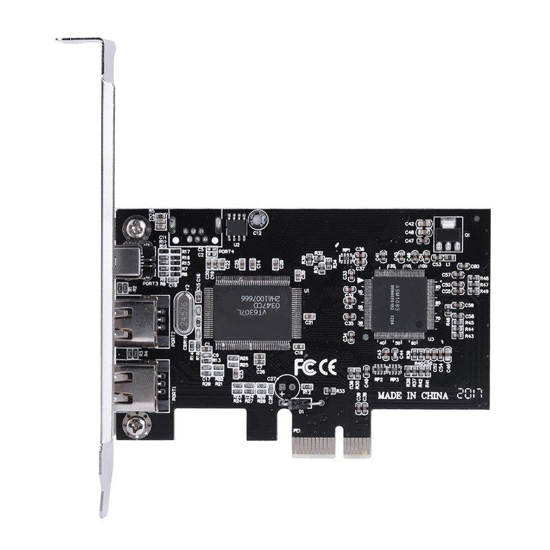 PCI-E PCI Express FireWire 1394a IEEE 1394 Controller Card with